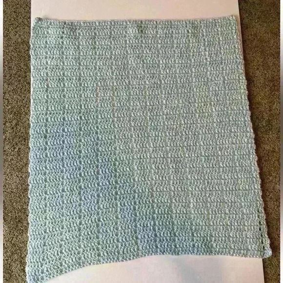 Homemade Baby Blanket Blue -2 Piece 28 1/2” X 30” And 26” X 28 1/2” - Picture 1 of 2